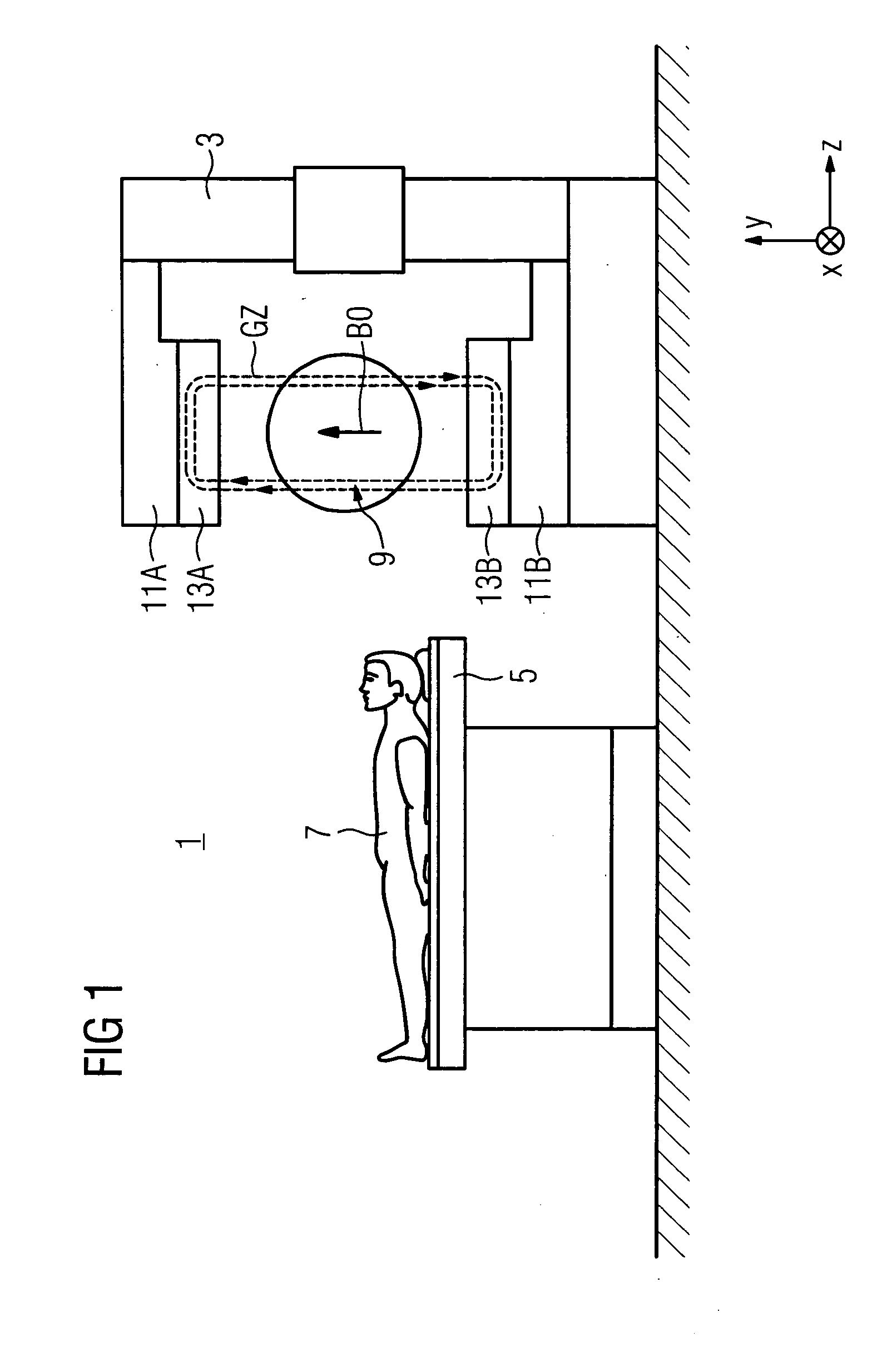 Generator of a time-variable magnetic field and magnetic resonance device