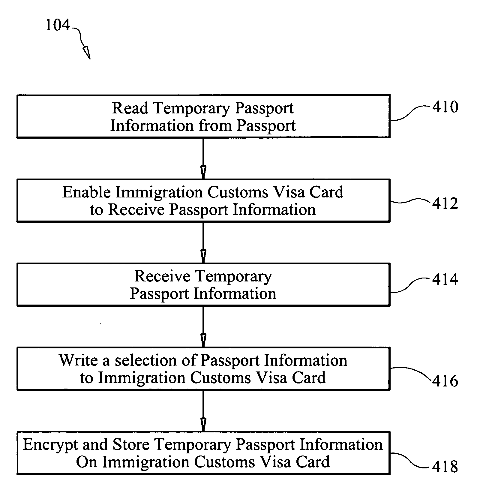 Apparatus, system and method for storing passport information