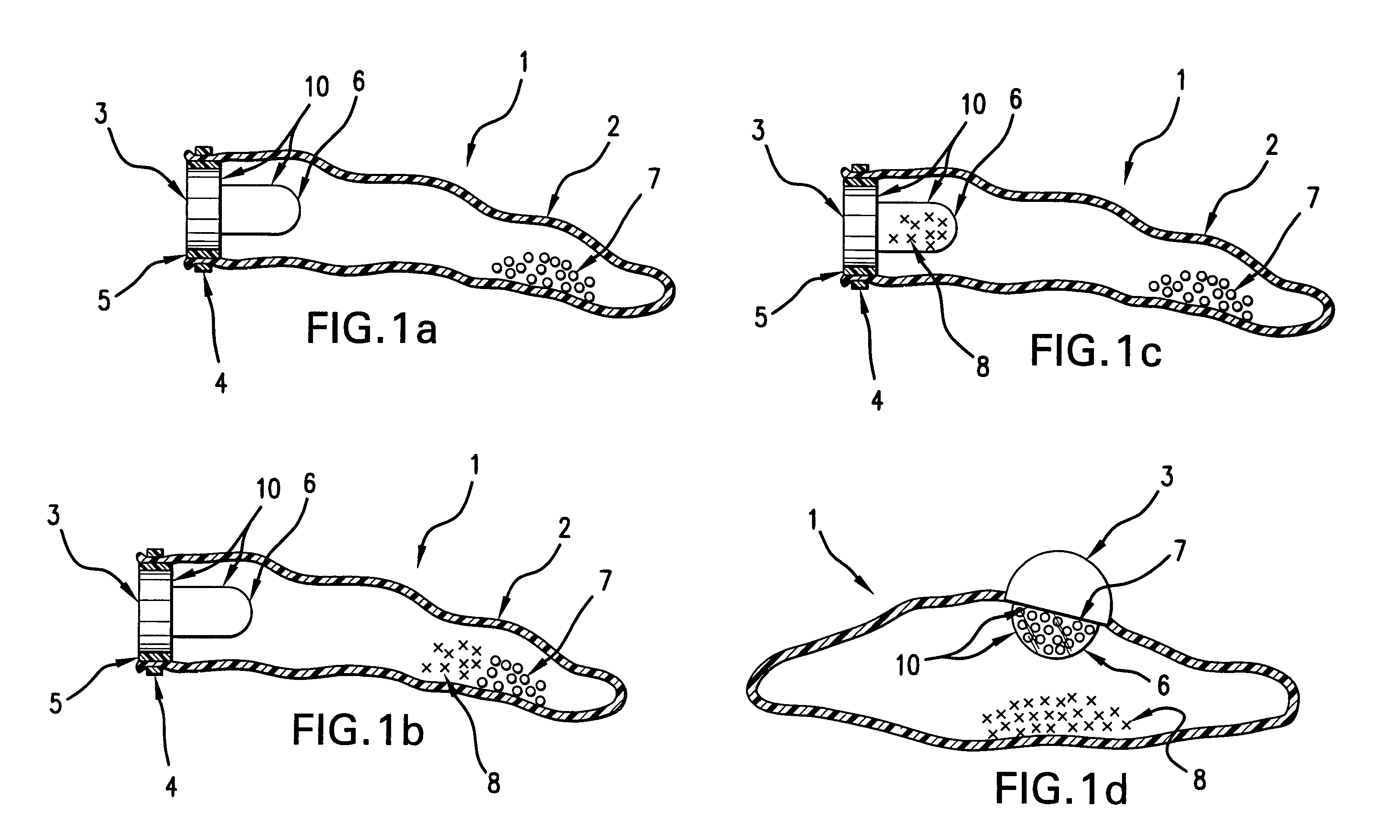 Self-inflating intragastric volume-occupying device