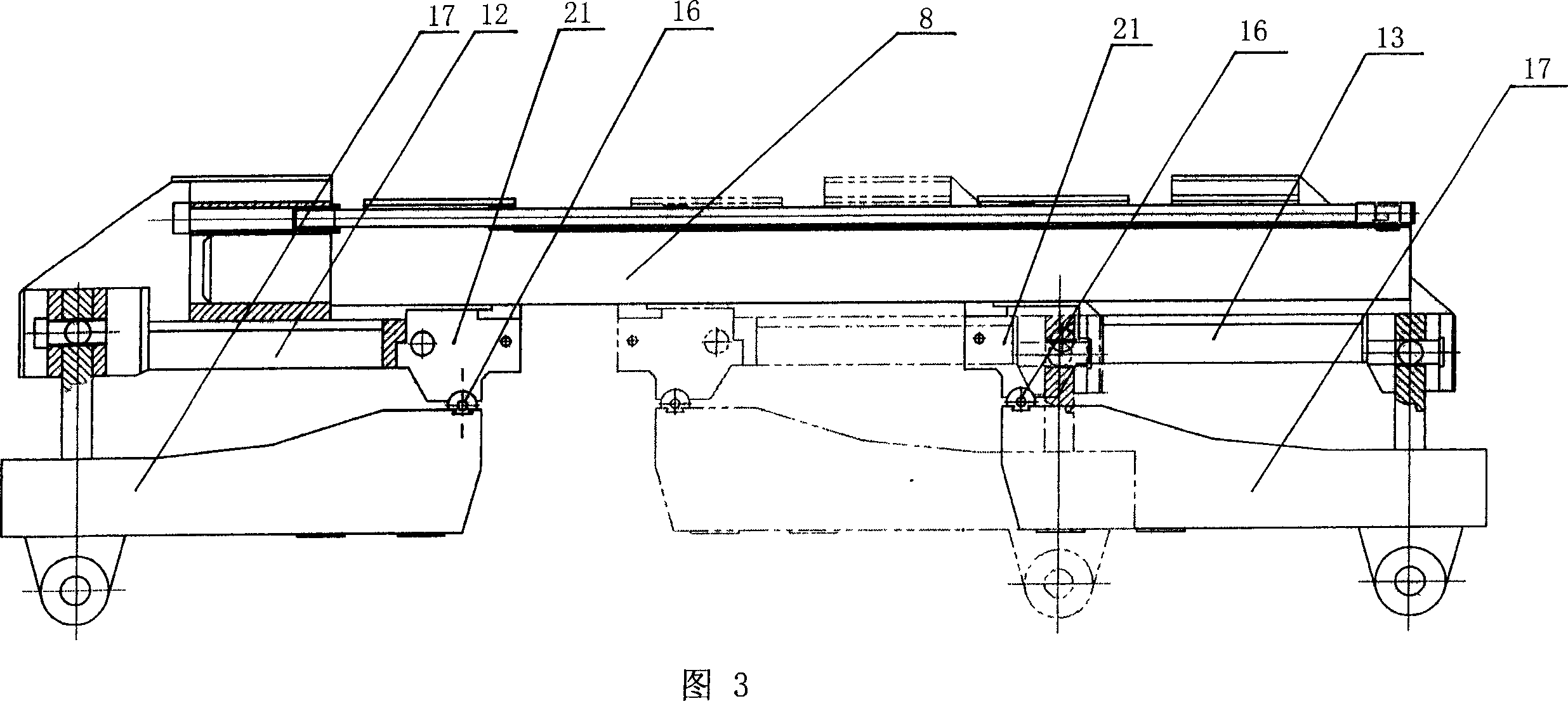 Semi-sank large precise ring rolling machine