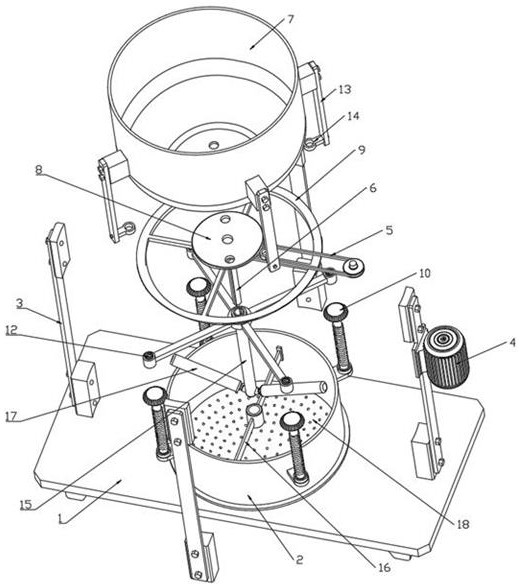 A grinding device for chemical product processing
