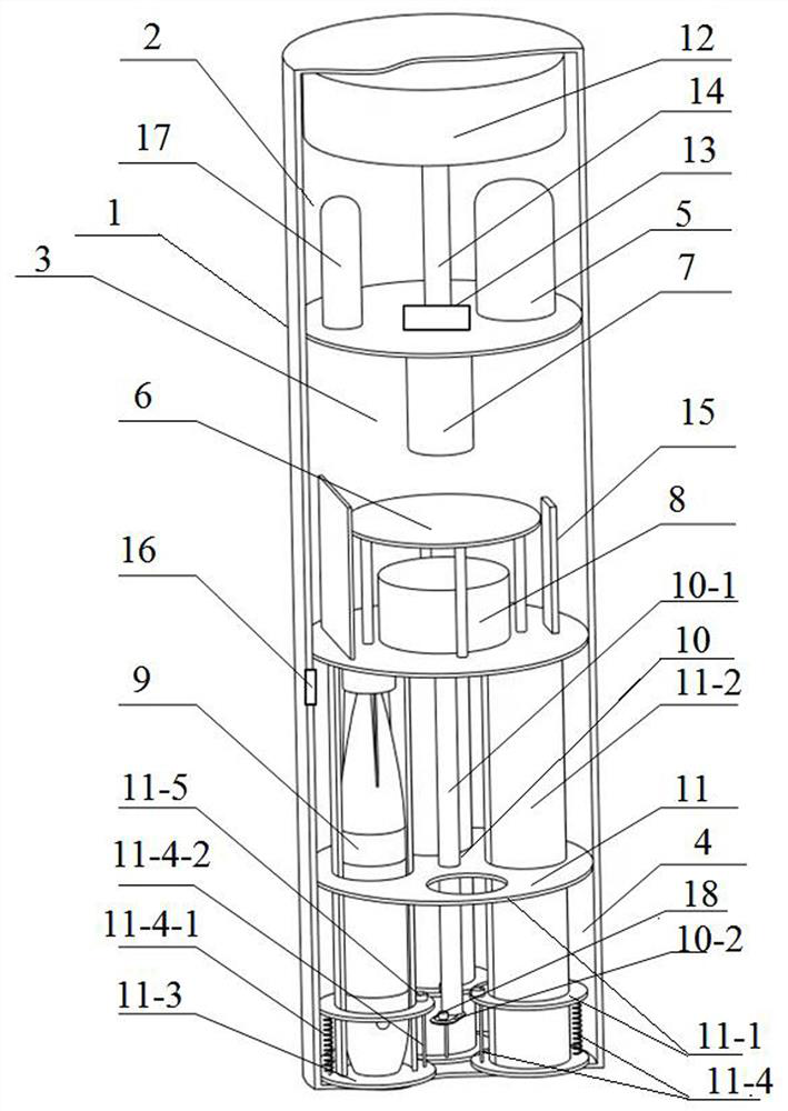 Air-drop typhoon sea area meteorological marine environment information measuring device