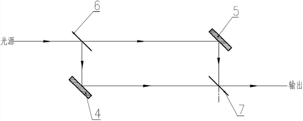 Long-wave infrared space modulation interference miniaturizing method