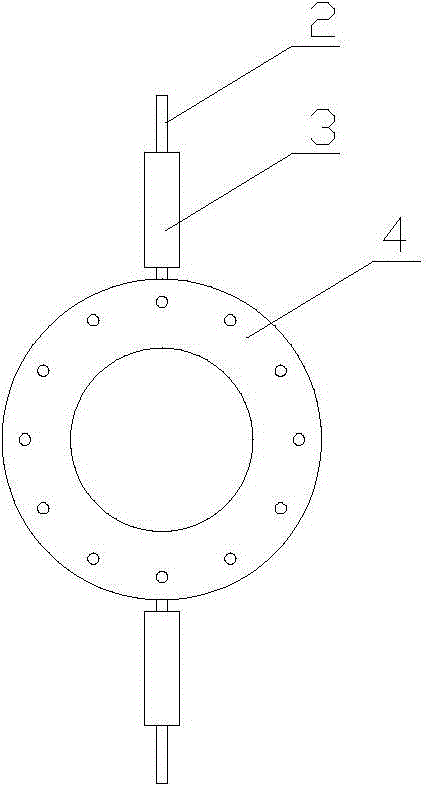 Rigidity-adjustable type ship model sea load vertical bending moment measuring device