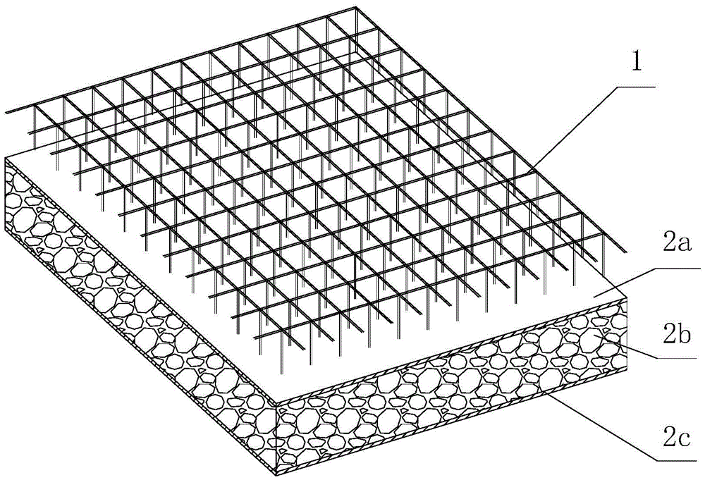 A prefabricated thermal insulation laminated wall panel with a three-dimensional space structure and its manufacturing method