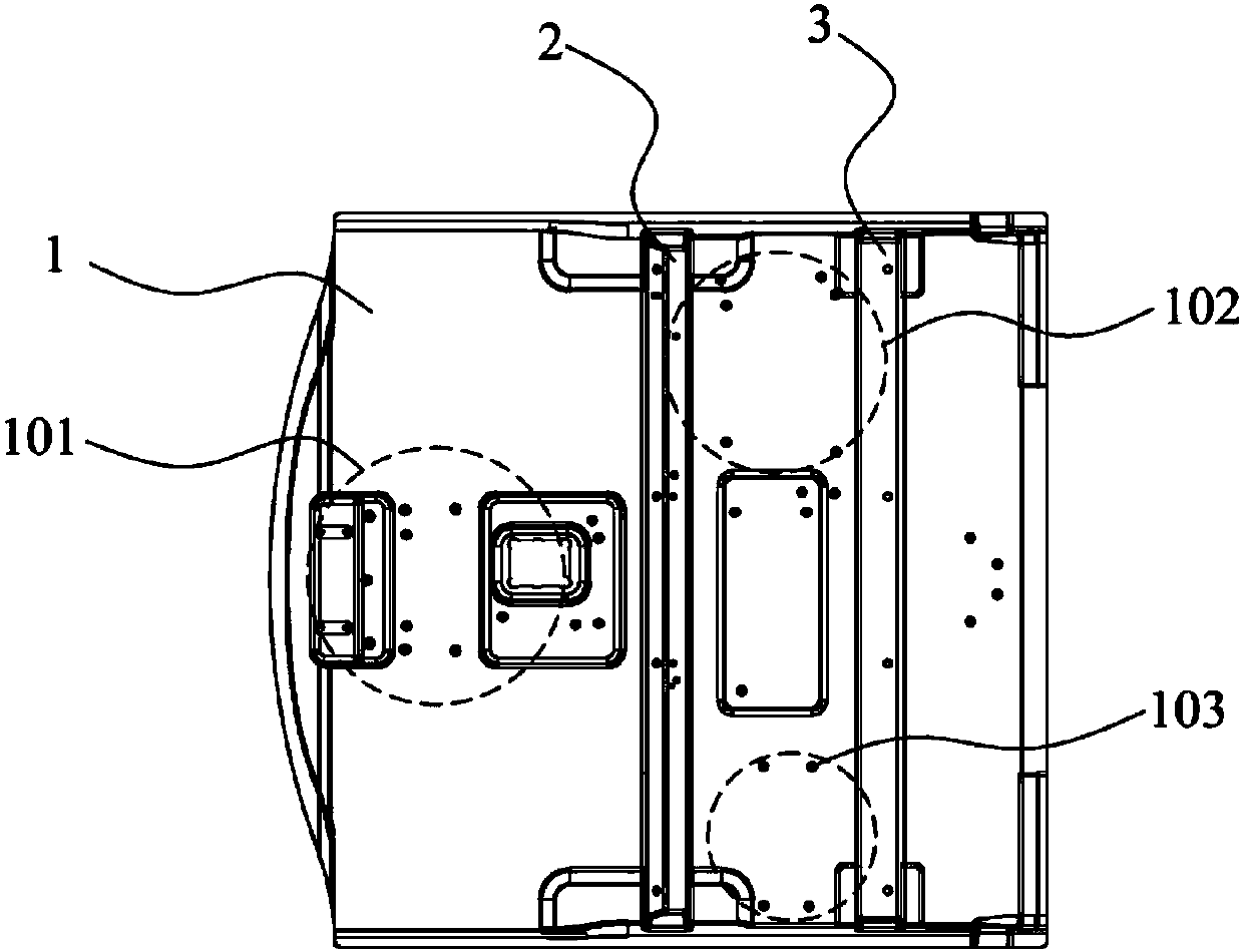 Front floor structure, front floor assembly and vehicle