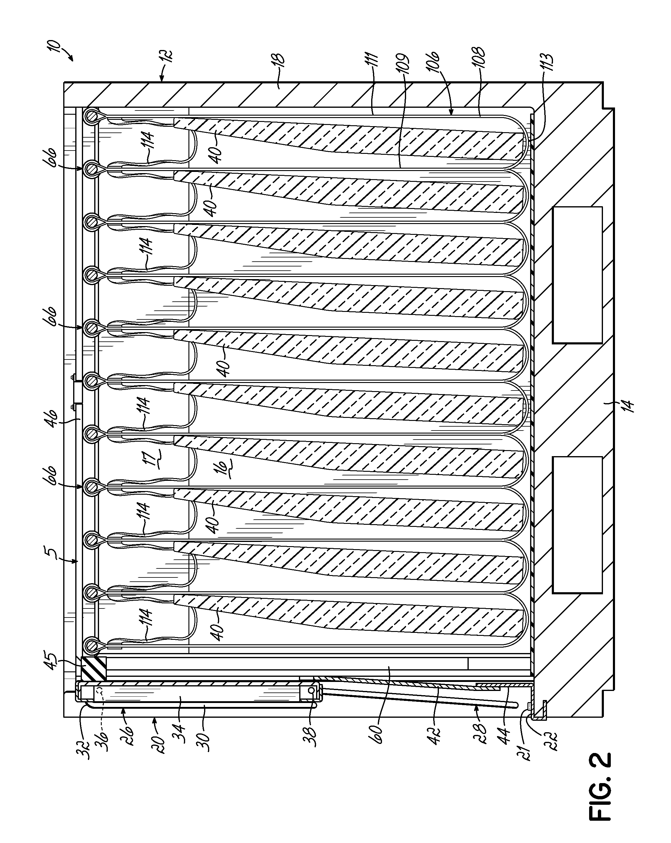 Container Having Movable Dunnage Supports For Supporting Dunnage and Movable Door