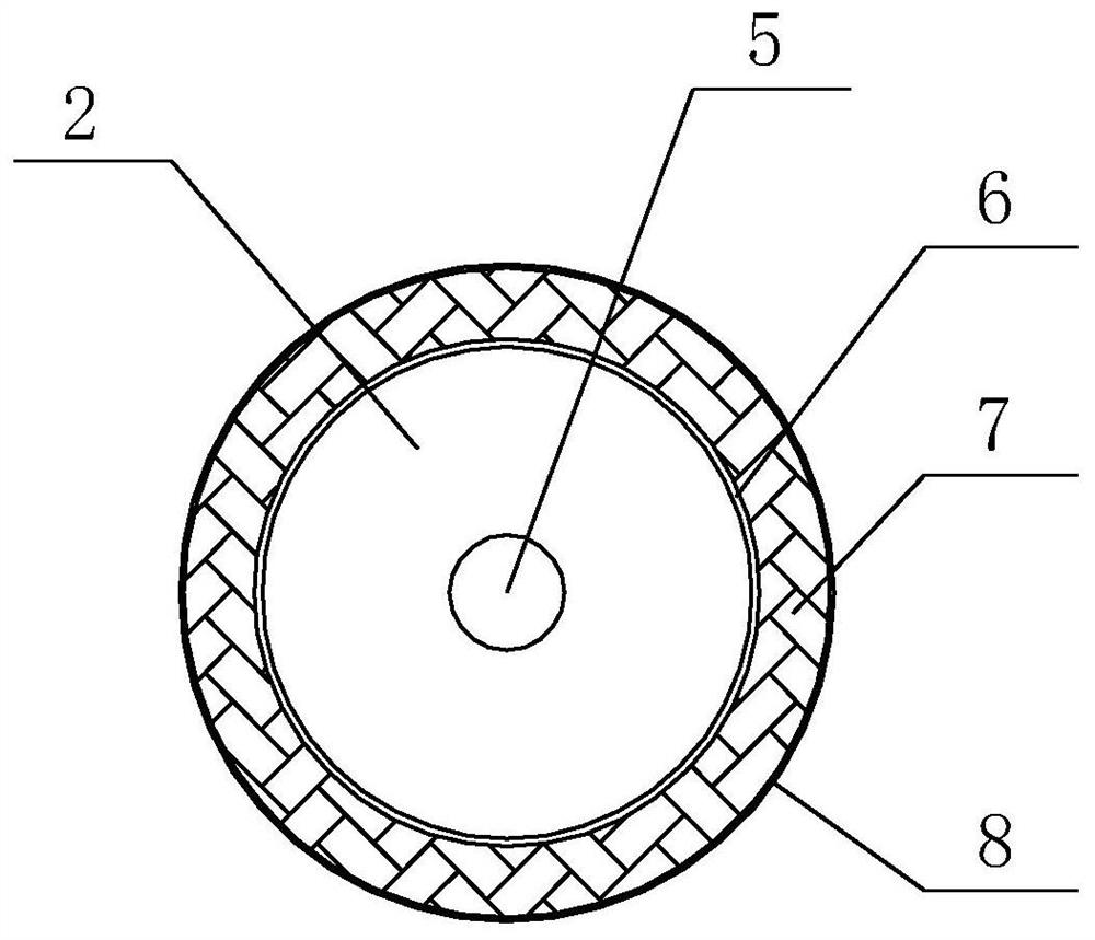 A kind of manufacturing method of high-performance composite carbon fiber guide tube