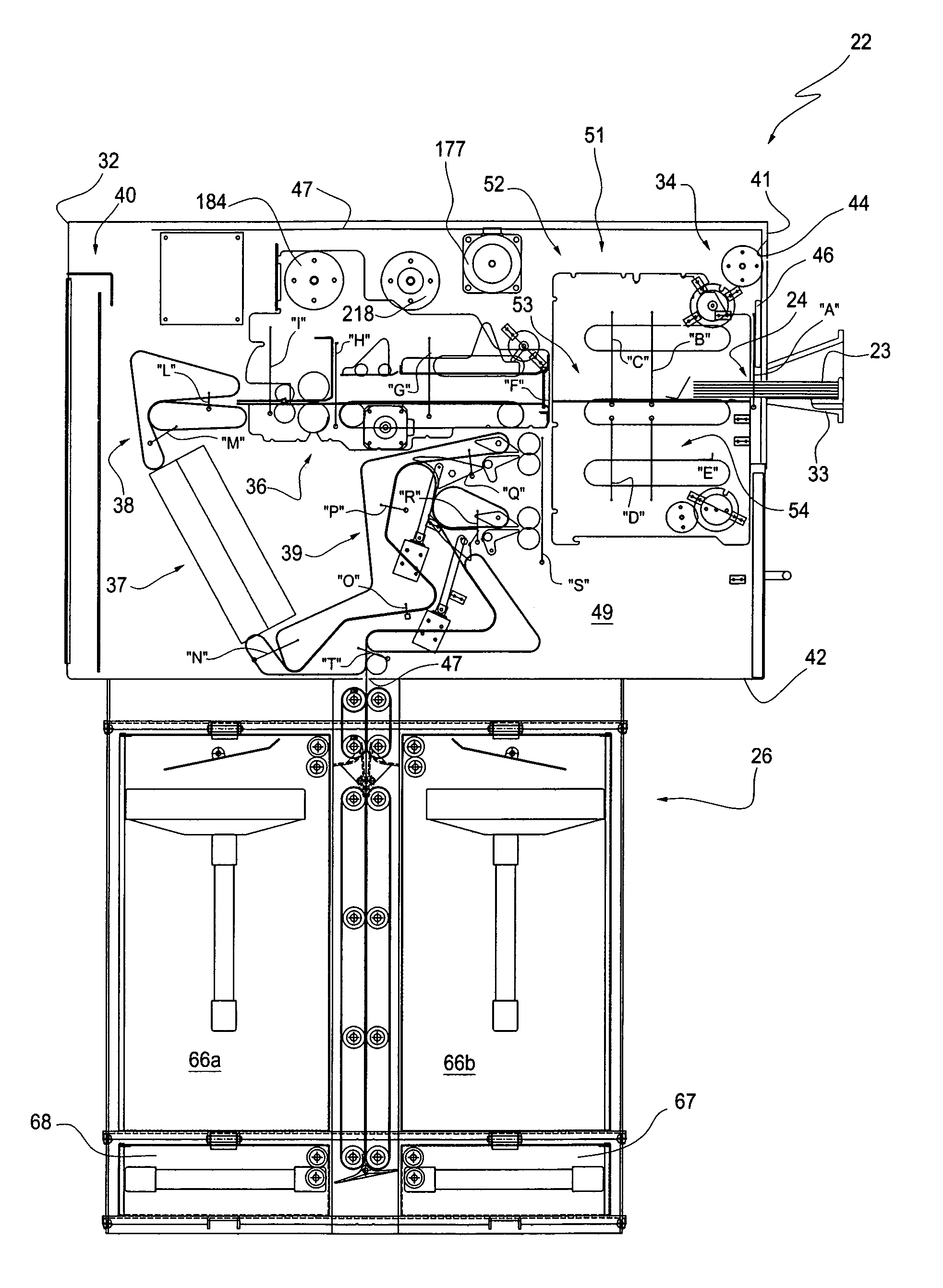 Equipment for the automatic deposit of banknotes