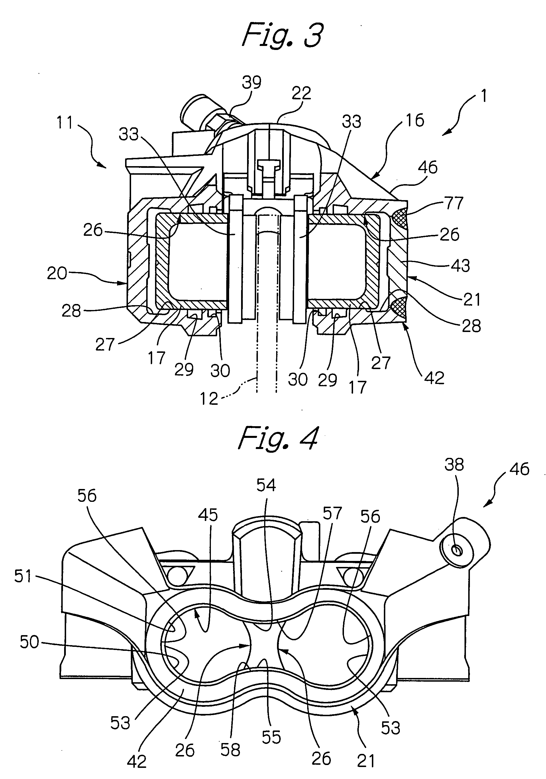 Cylinder apparatus and disk brake