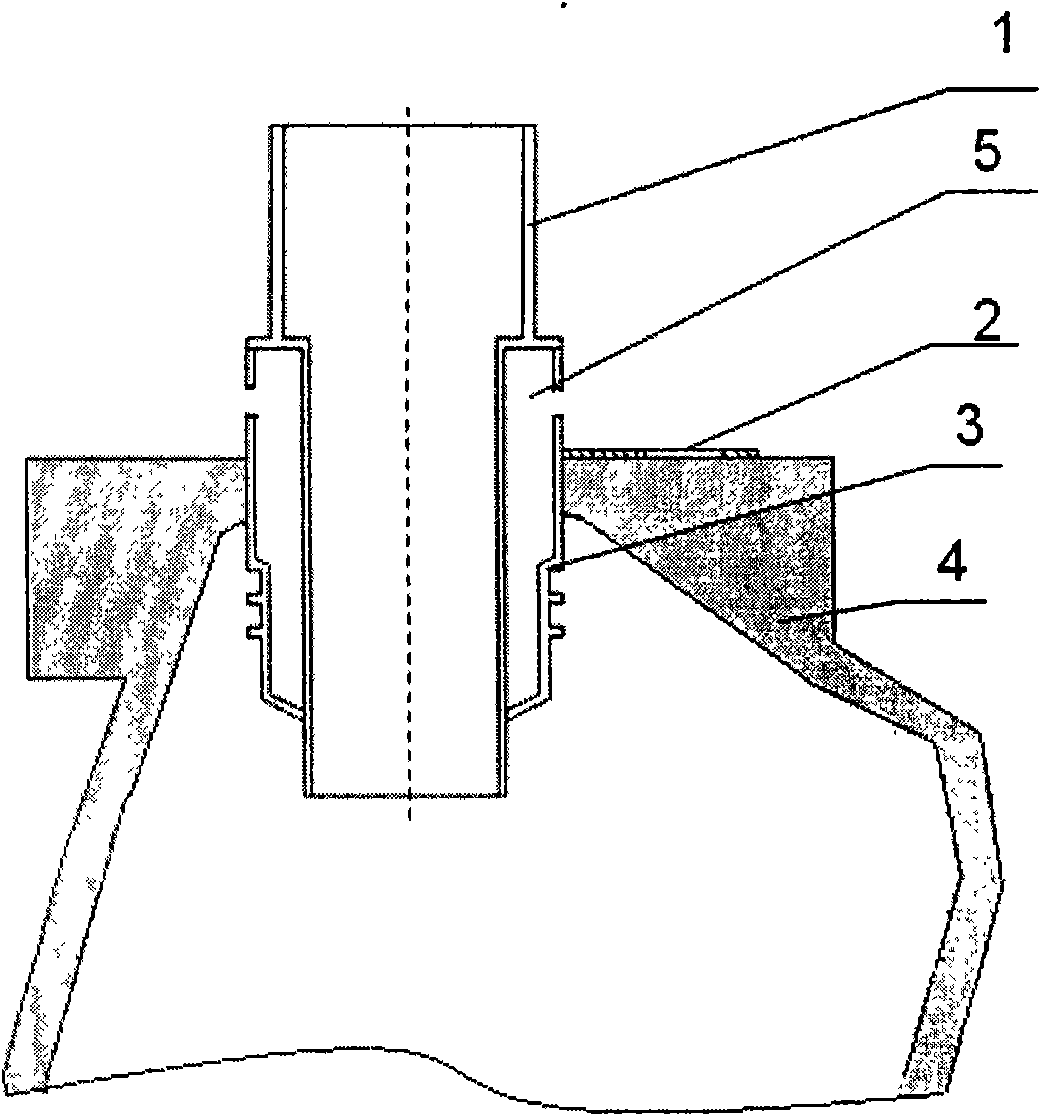Connection structure of engine exhaust gas reclrculation pipe and plastic intake manifold