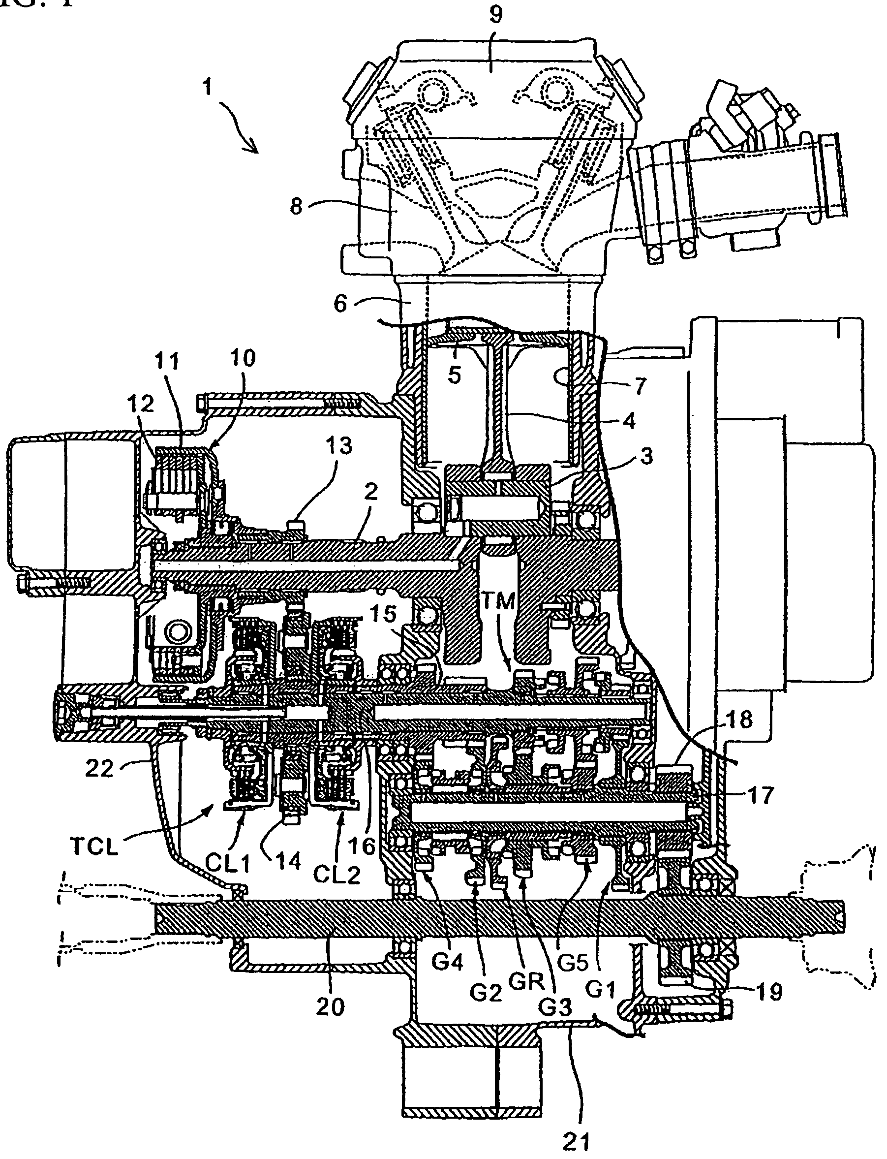 Automatic transmission assembly for a vehicle, and vehicle incorporating same