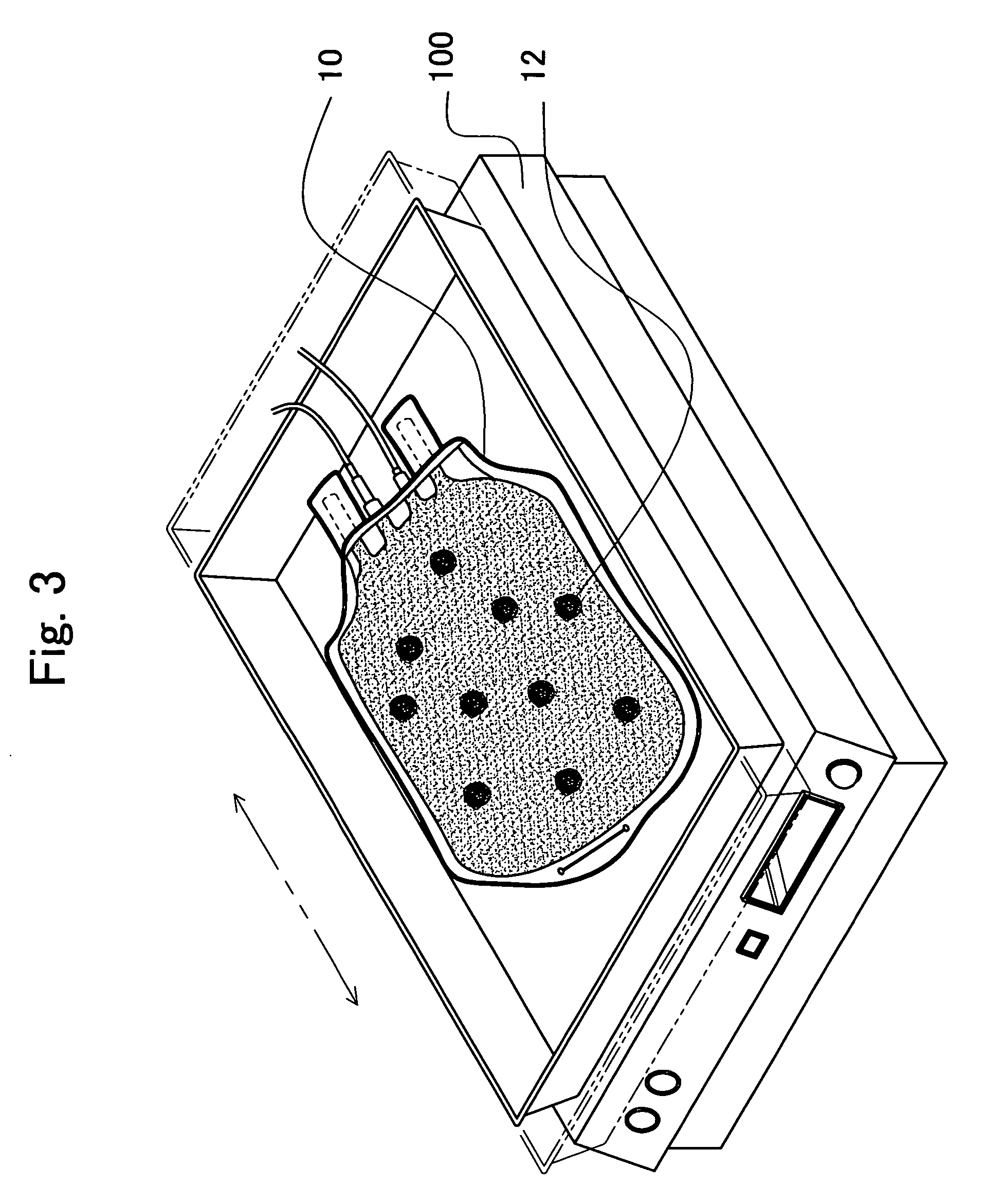 Container for serum production and method of regenerative medicine using the same