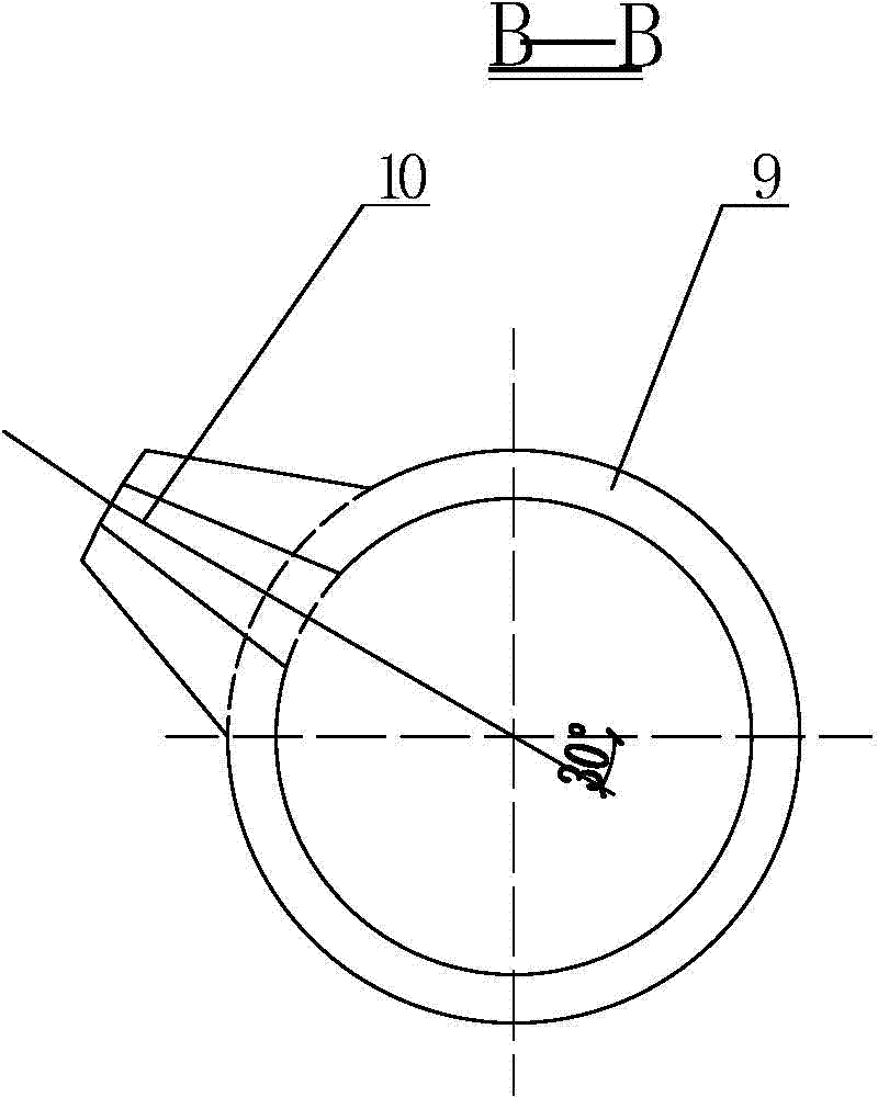 Seabed sand filling rotary distributing device