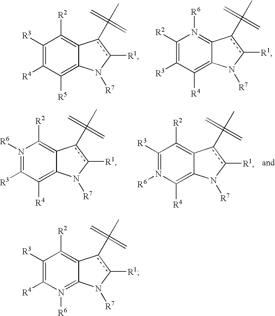 Indole, azaindole and related heterocyclic 4-alkenyl piperidine amides