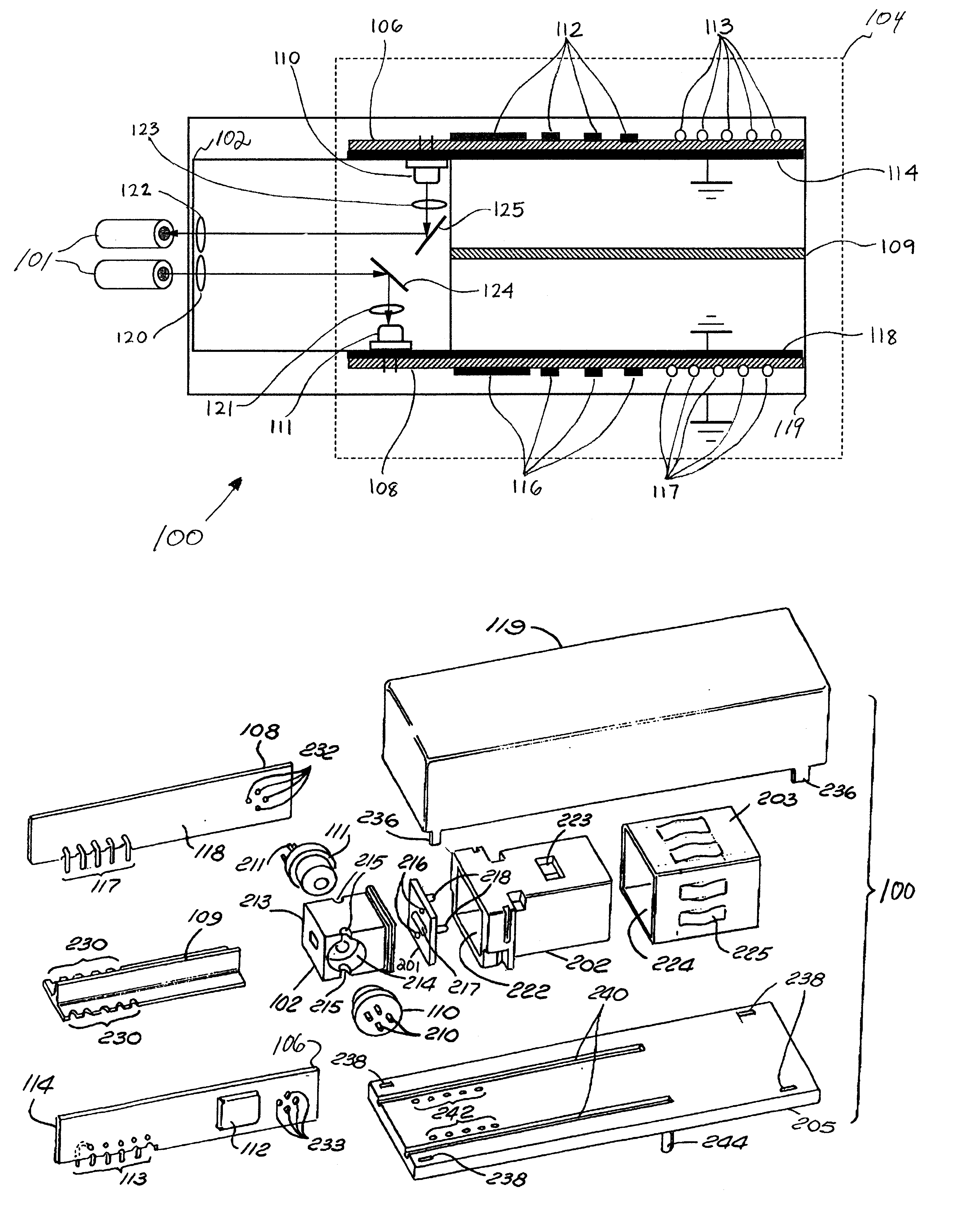 Method and apparatus for improved optical elements for vertical PCB fiber optic modules