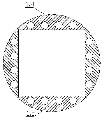 Large-size dry hot rock in-situ fracturing test device