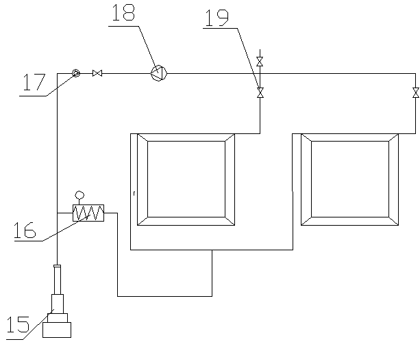 Large-size dry hot rock in-situ fracturing test device