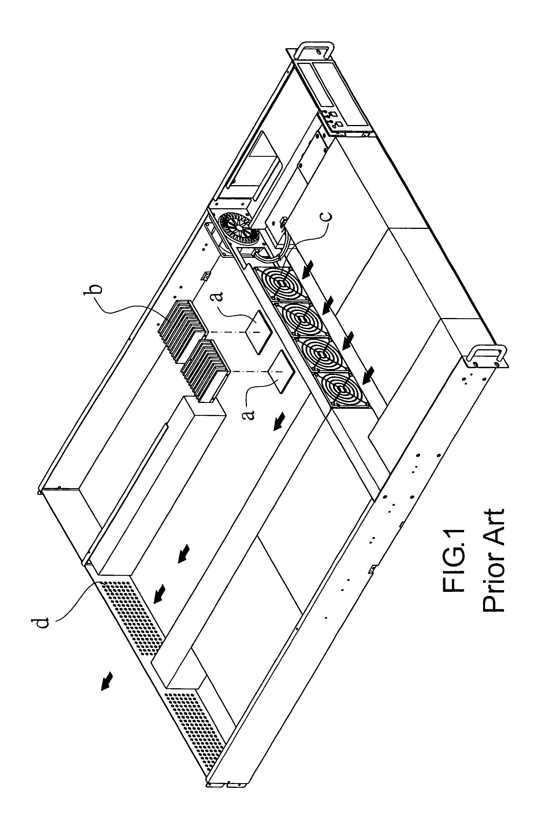 Fan cover heat dissipation assembly for a host computer CPU