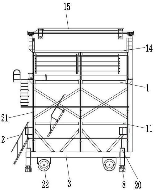 Tunnel shotcrete anchor auxiliary trolley