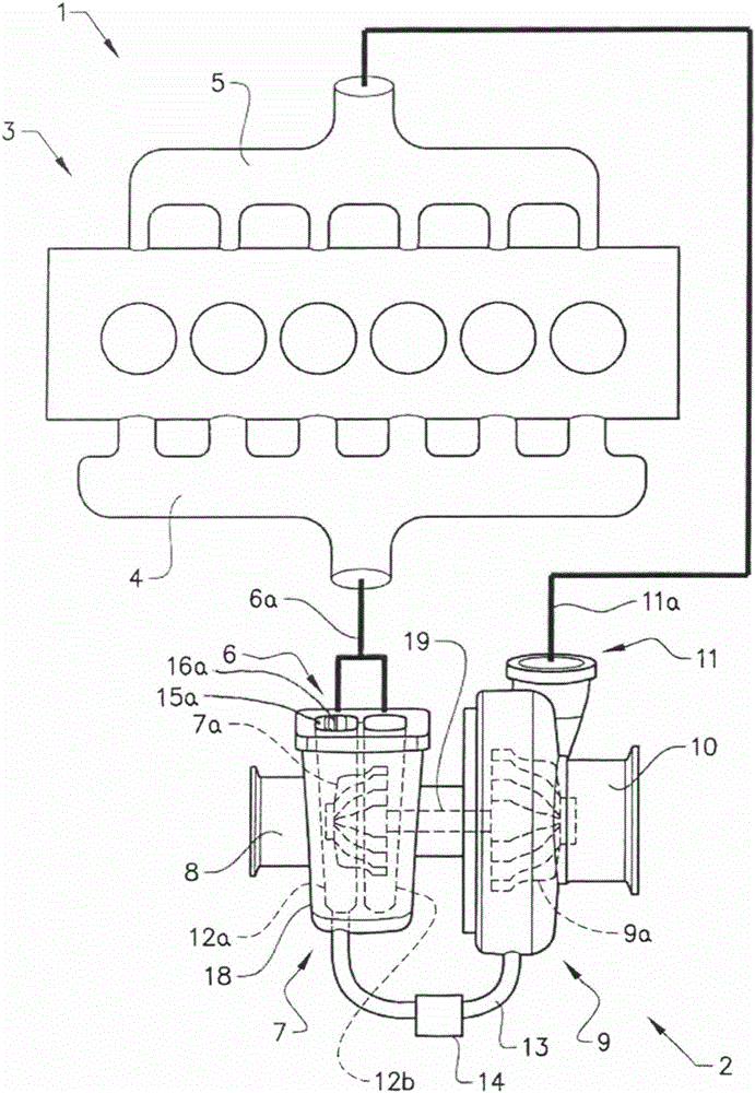 Twin scroll turbocharger device with bypass
