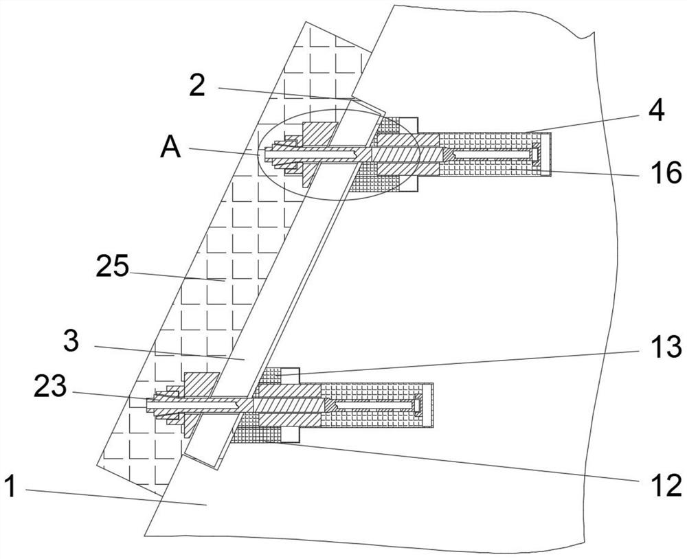 A kind of geotechnical engineering slope reinforcement device and reinforcement method