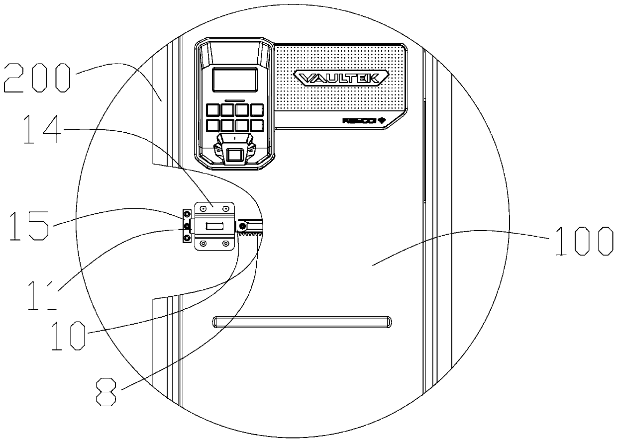 Automatic door locking mechanism and unlocking method