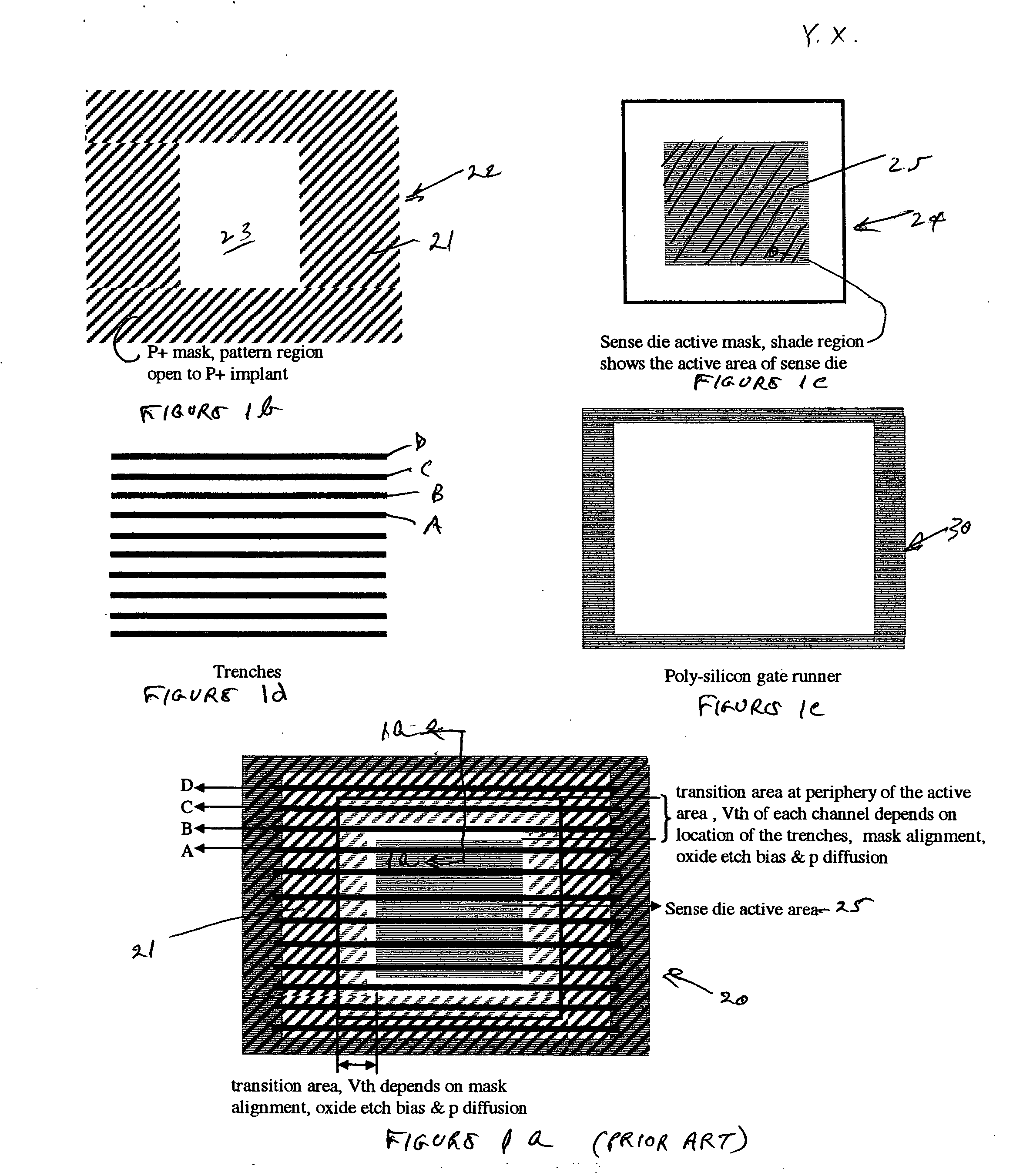 Current sense trench type MOSFET with improved accuracy and ESD withstand capability