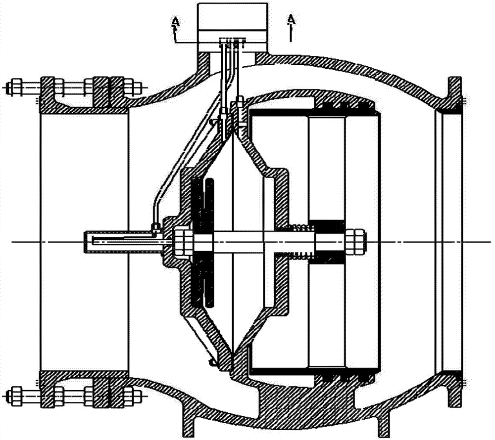A built-in diaphragm sleeve valve