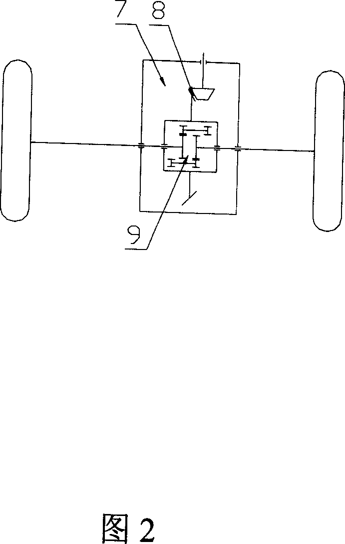 Composite differential device for four-drive transmission system