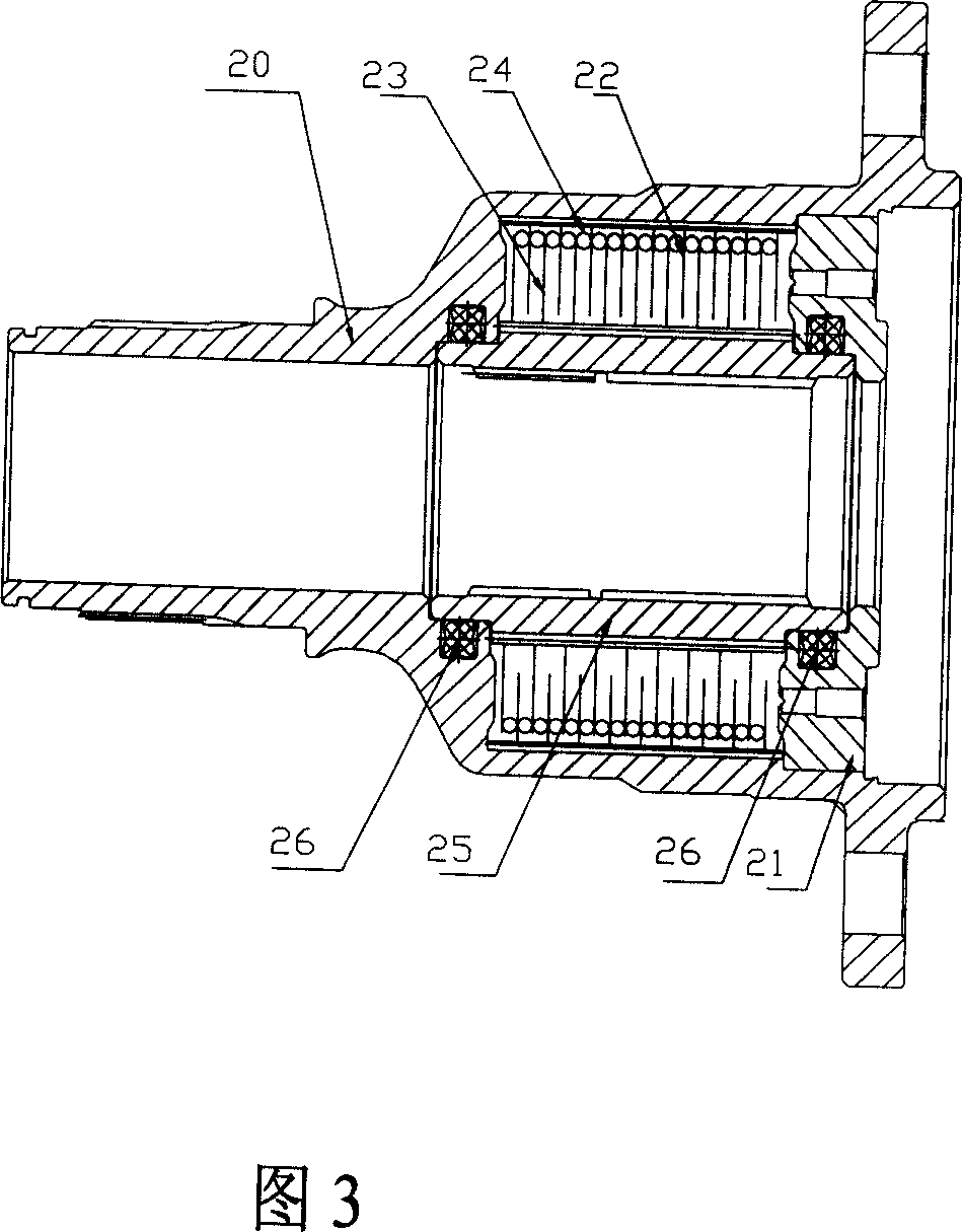 Composite differential device for four-drive transmission system