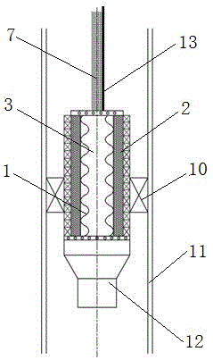 Suspended type oil submersible direct drive screw pump oil extraction device