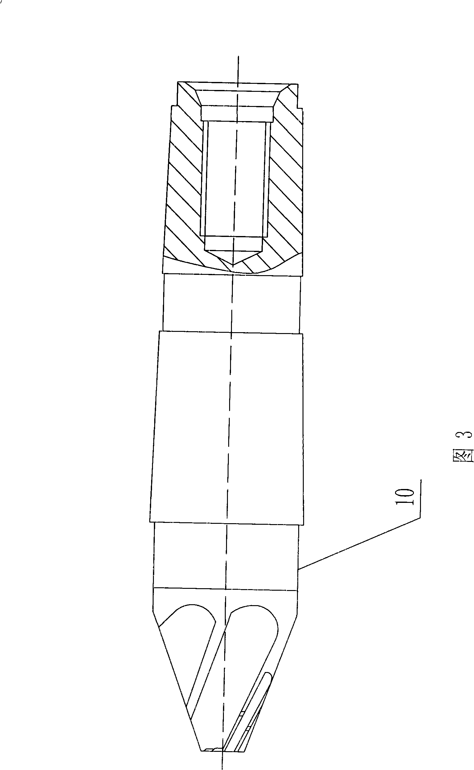 Finger cutter type helical bevel gear processing device
