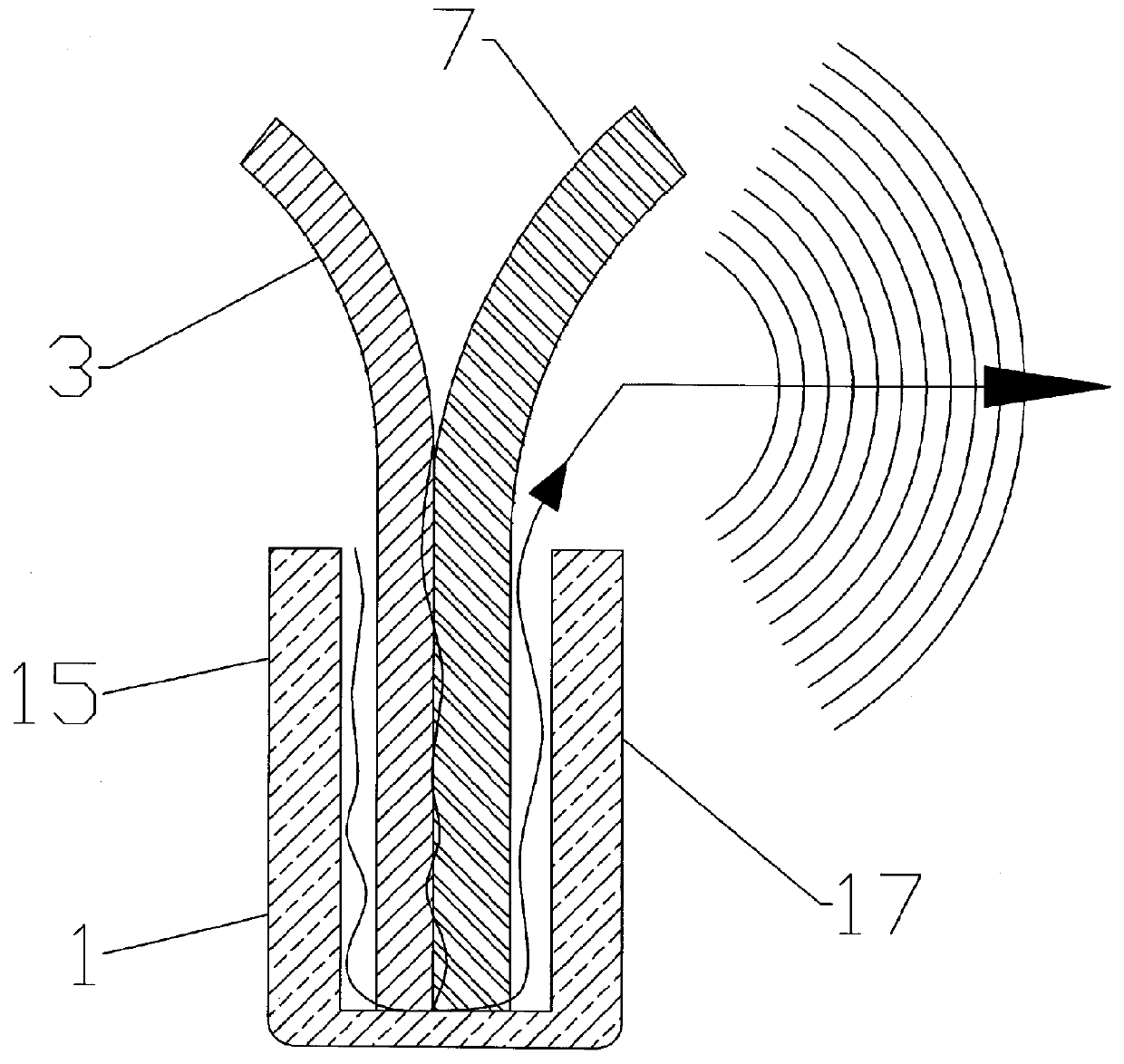 Reflector antenna radome attachment band clamp
