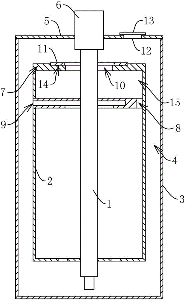 Annular space type centrifugal extractor and interface radius control method thereof