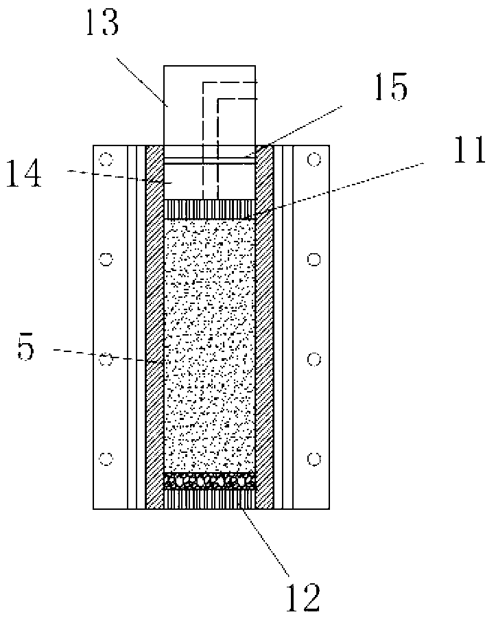 Pressure bearing permeation grouting strengthening test apparatus and method