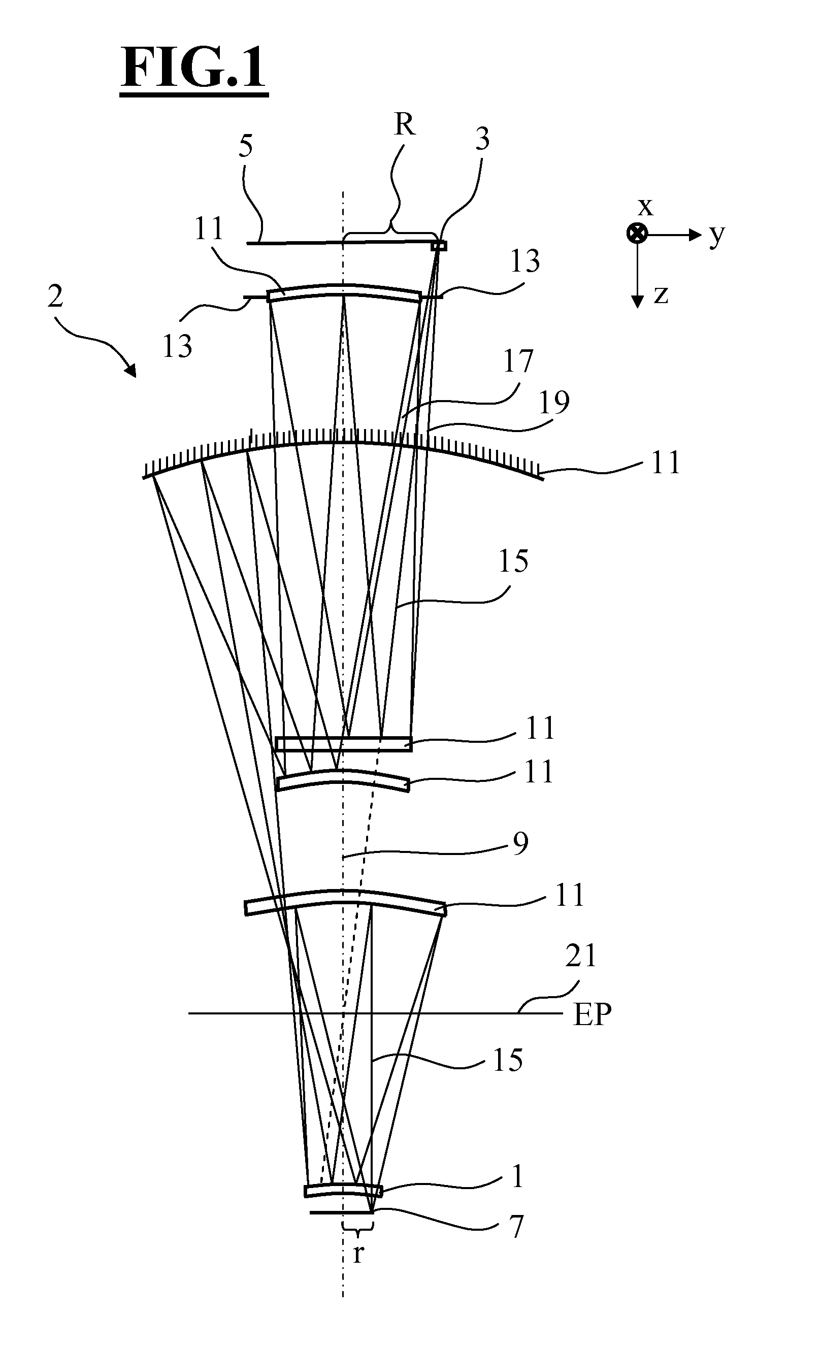 Reflective Optical Element for the EUV Wavelength Range, Method for Producing and for Correcting Such an Element, Projection Lens for Microlithography Comprising Such an Element, and Projection Exposure Apparatus for Microlithography Comprising Such a Projection Lens