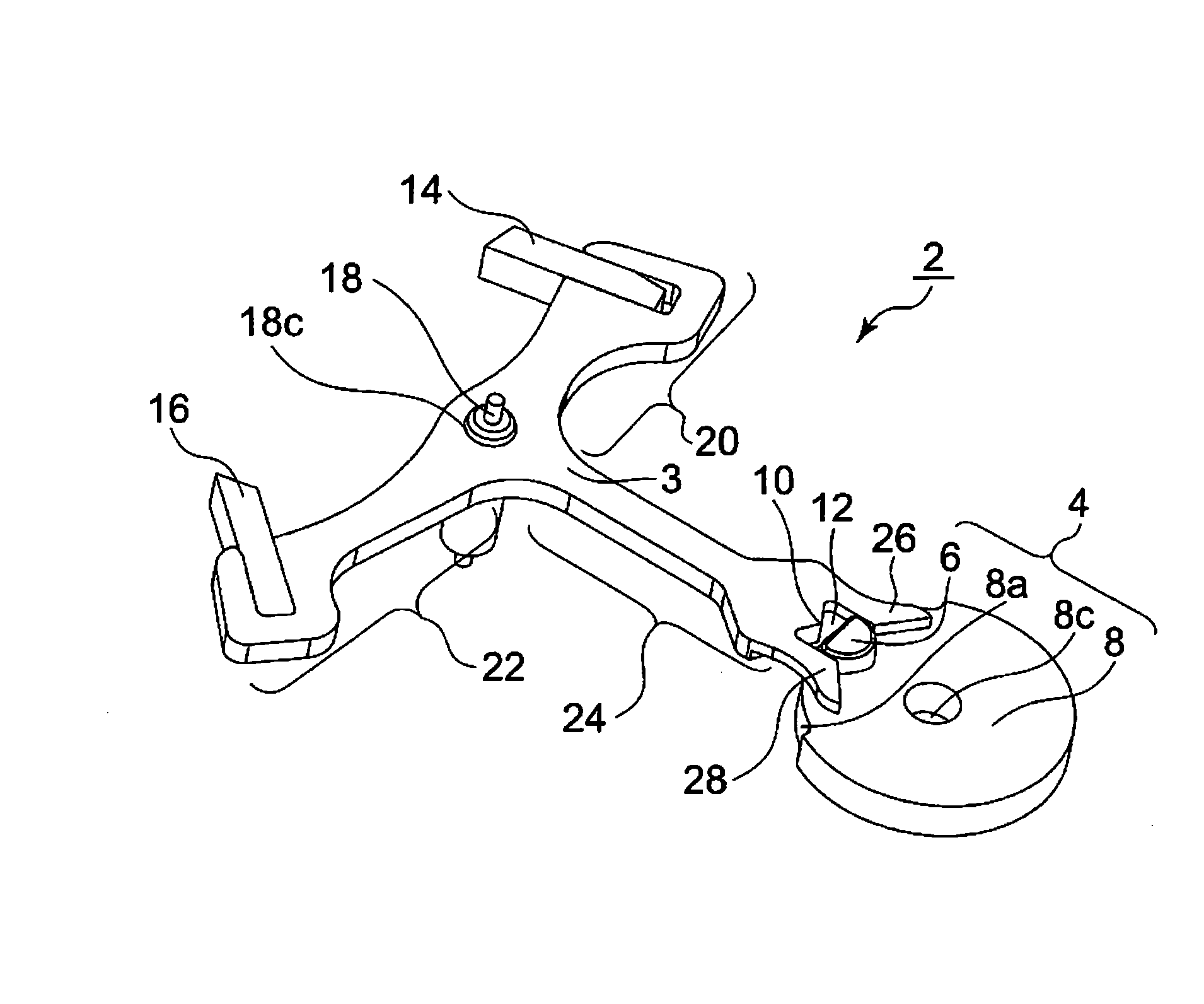 Escapement governor, mechanical watch, pallet fork (incomplete) manufacturing method, and roller manufacturing method