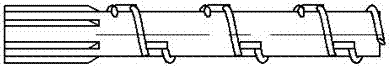 A kind of corn cob stem and harvesting table of corn cob stem and harvesting platform with helper roller type