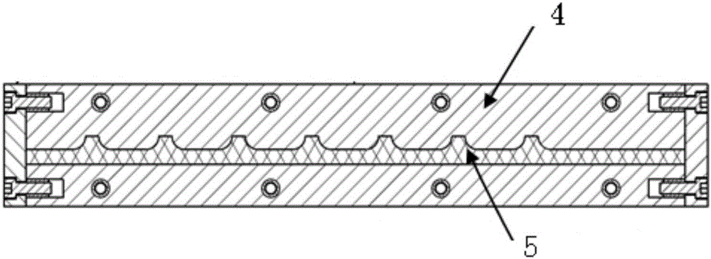 Soft mold auxiliary forming method for variable section I-beam containing corrugated flange plate
