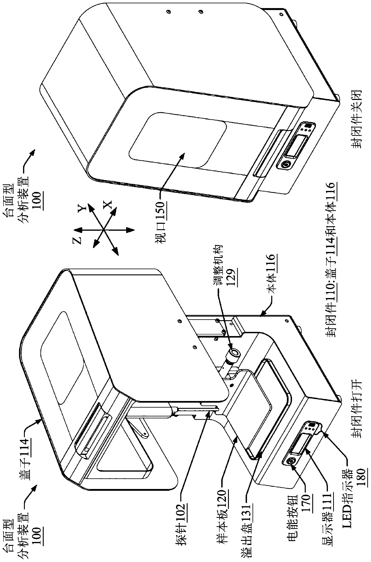 Enclosed benchtop raman spectrometry device