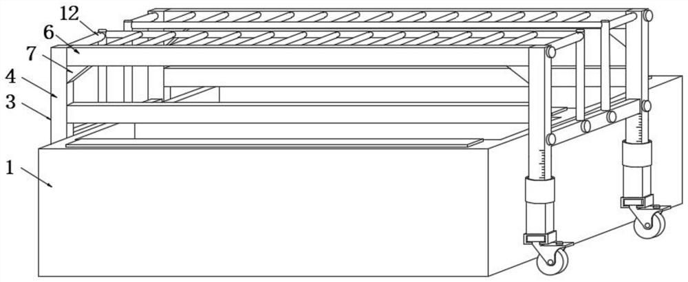 An electrolytic refining tank surface operation to prevent personnel from falling into the tank protection device