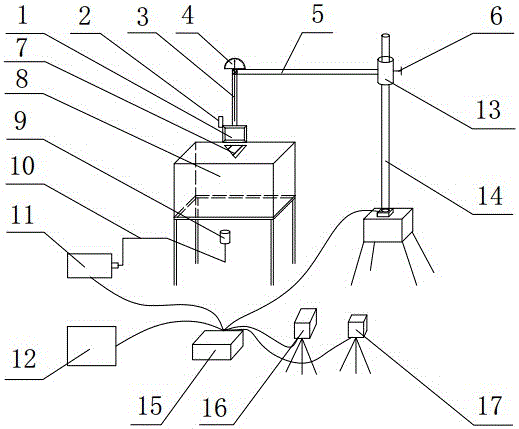 Experiment device for stable multi-angle entering-into-water of object