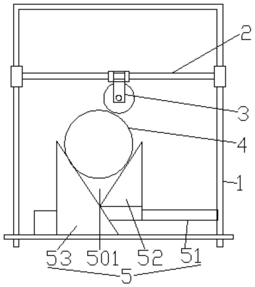 Grinding device with spatial displacement