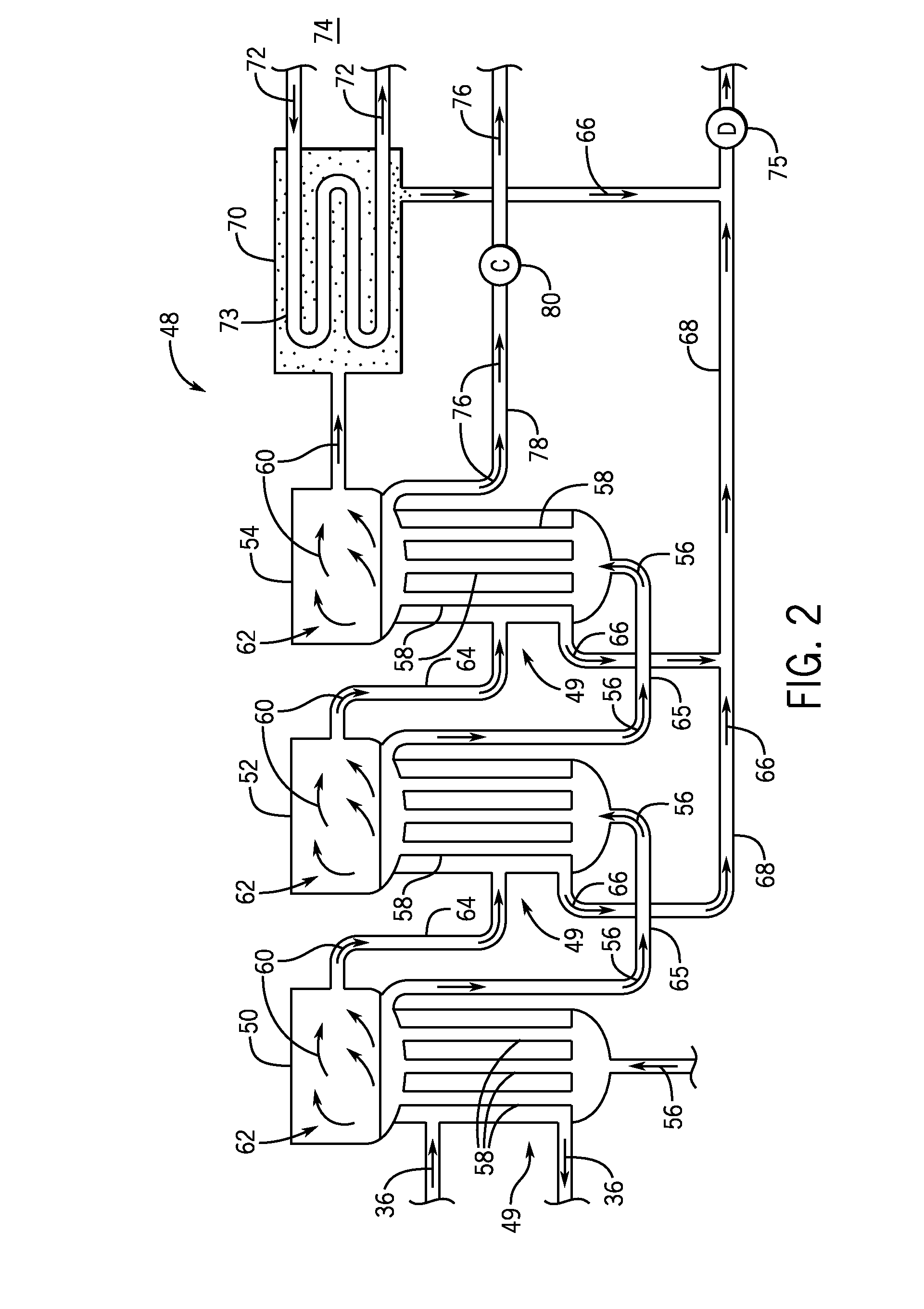 System and method of distillation process and turbine engine intercooler