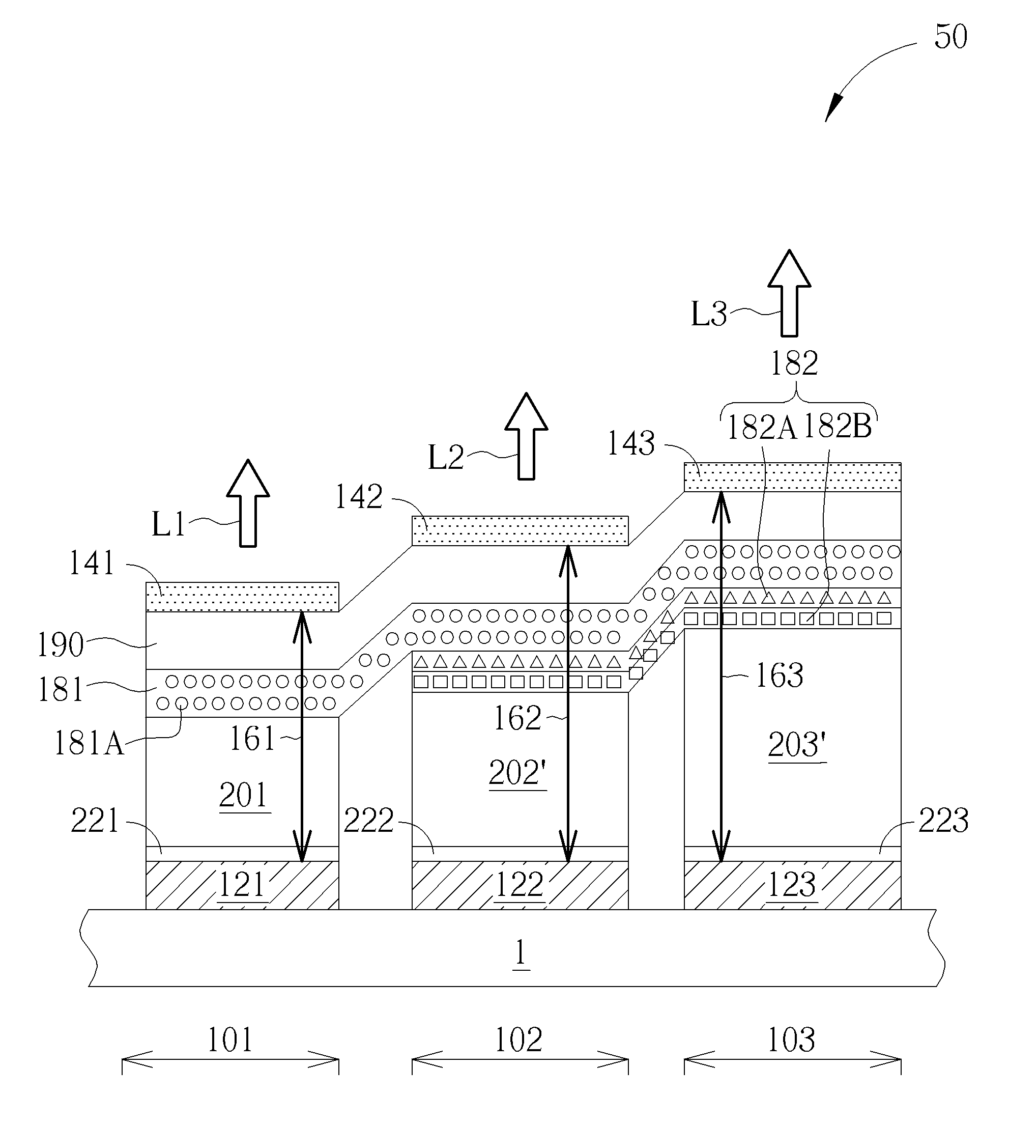 Pixel structure of electroluminescent display panel