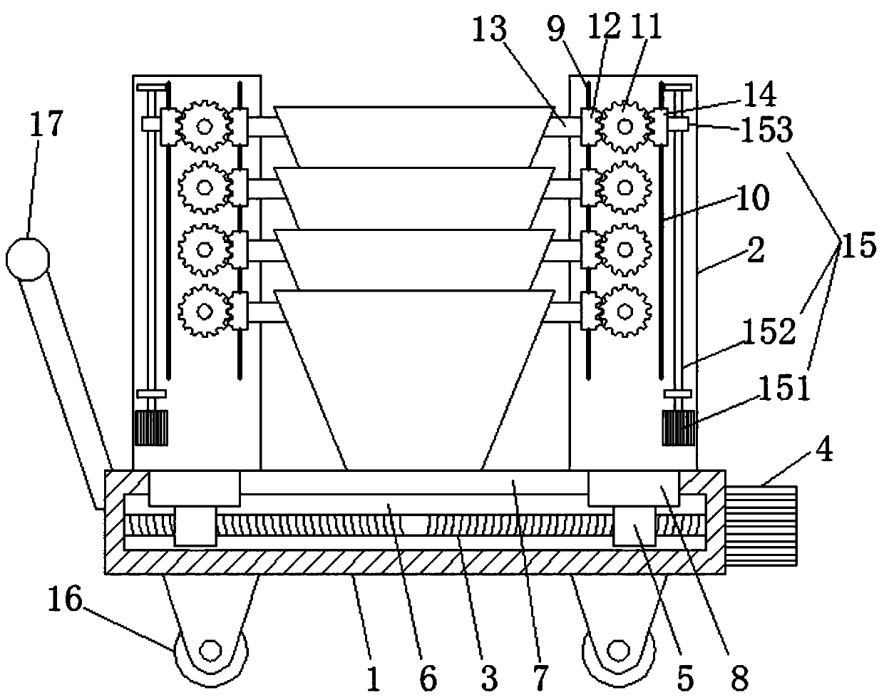 Logistics circulation box separating device