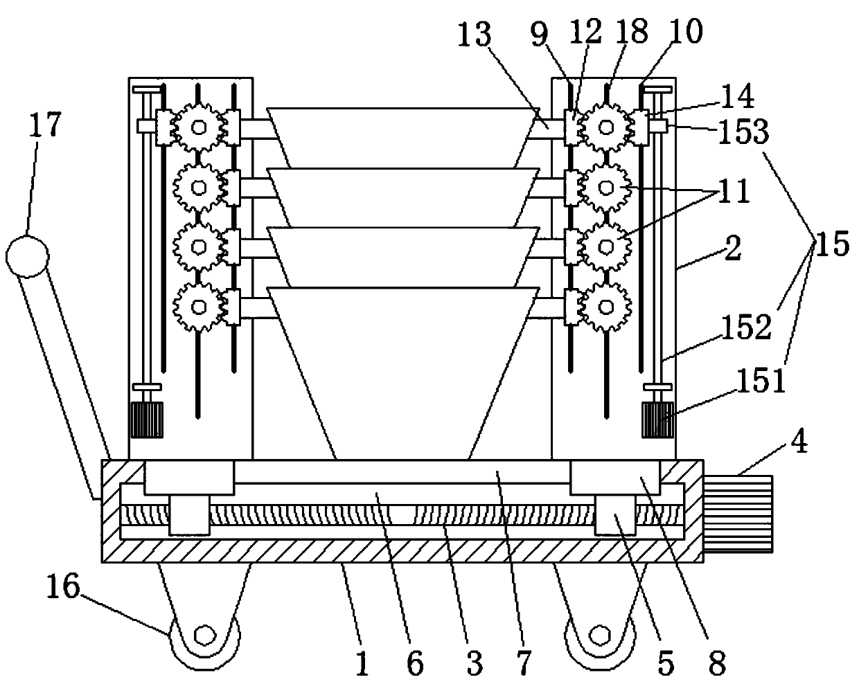 Logistics circulation box separating device