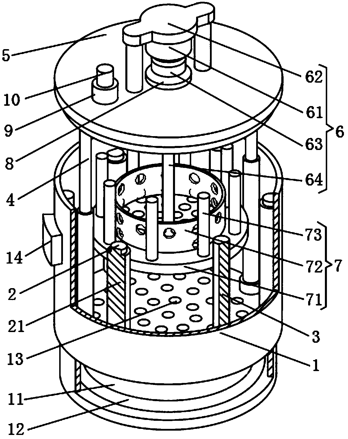 Equipment disinfecting device for clinical laboratory