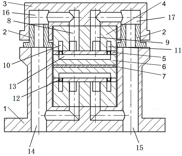 A thin slice laser crystal cooling device and laser